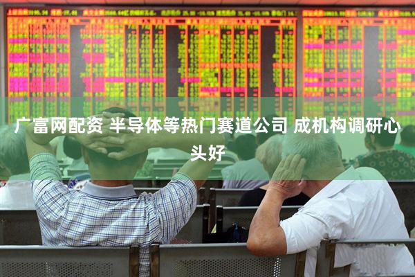 广富网配资 半导体等热门赛道公司 成机构调研心头好