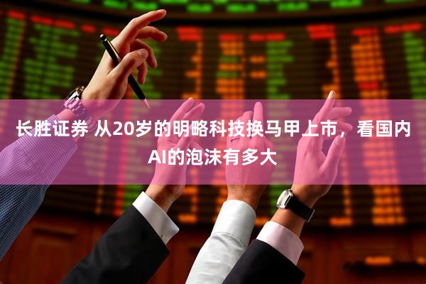 长胜证券 从20岁的明略科技换马甲上市，看国内AI的泡沫有多大